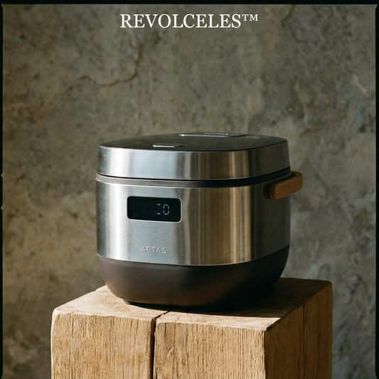 ⏲Revolceles THE AETAS PRECISION COOKER [ MODEL: AETAS-01 | CHRONO-THERMAL SYSTEM ] "Time is the invisible ingredient in every masterpiece. The Aetas ensures that every second is accounted for, and every grain is perfected."